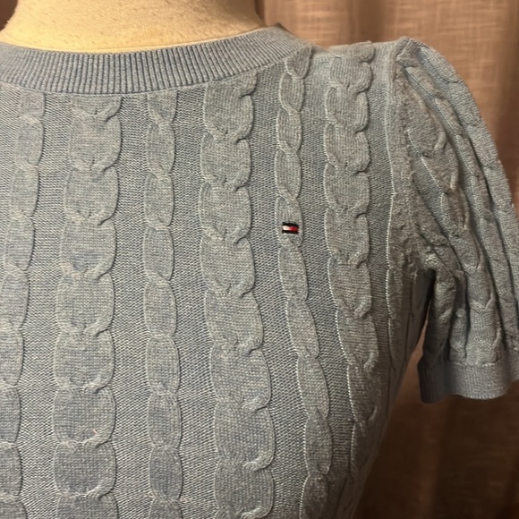Tommy Hilfiger blue cropped sweater - Picture 2 of 3